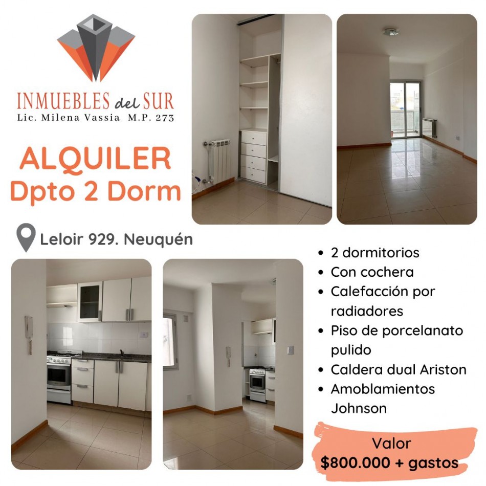 Alquiler Departamento 2 dormitorios en Neuquen