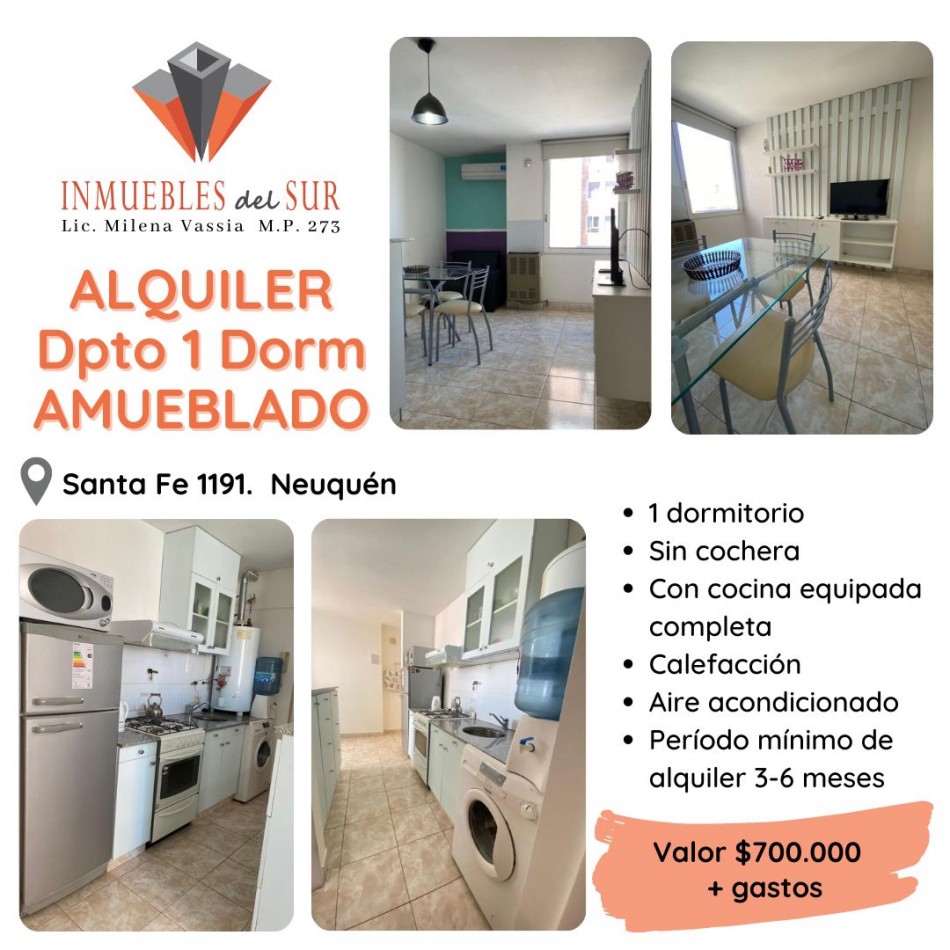 Departamento Amueblado en Neuquen