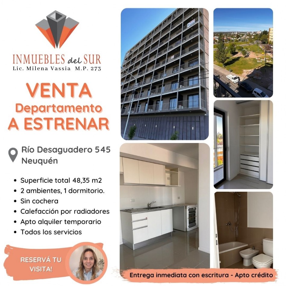 VENTA departamento de 1 dormitorio A ESTRENAR en Neuquen