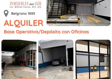 ALQUILER Base Operativa - Deposito con Oficinas en Neuquen