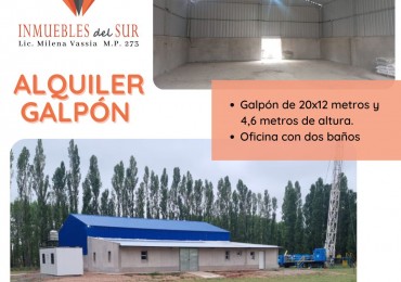 ALQUILER Galpon en Plottier